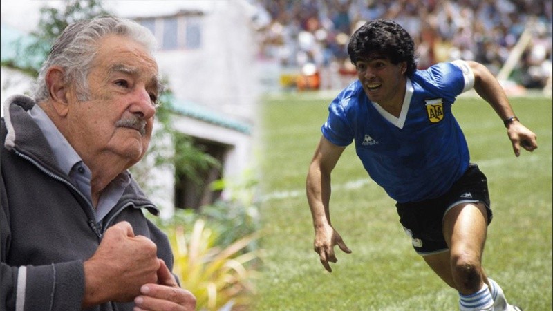 El ex presidente uruguayo despidió a Diego Maradona con elogios.