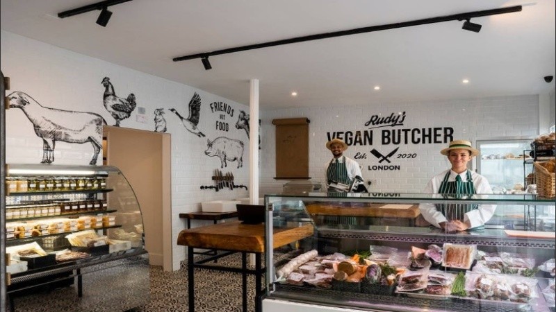 Rudy's Vegan Butcher está ubicada en Islington, al norte de la ciudad británica de Londres.