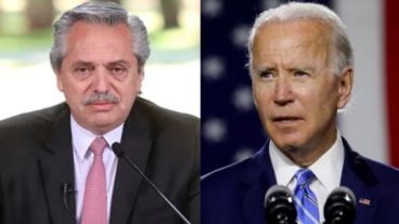 Alberto Fernández y Joe Biden.