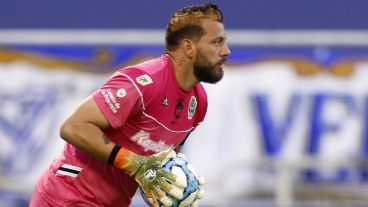 Jorge Broun, con el mechón amarillo tan "maradoneano".