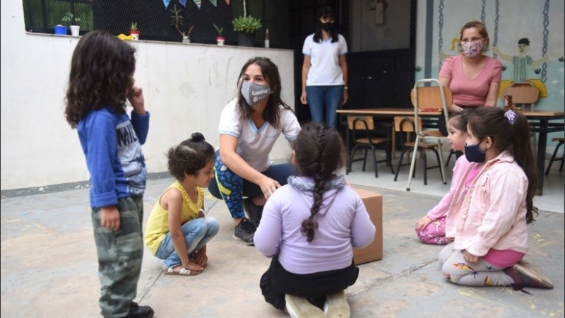 El regreso de los chiquitos en el Centro de Convivencia Barrial La Tablada