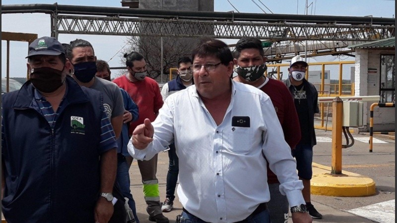 Pablo Reguera, titular del Sindicato Aceitero de San Lorenzo (SOEA)