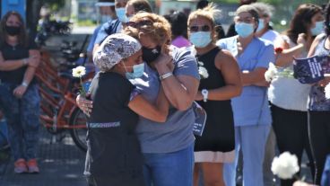 El último adiós a Miriam.