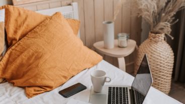 Color naranja en interiores