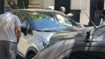 La escena del brutal ataque de los delincuentes en San Juan al 2100.