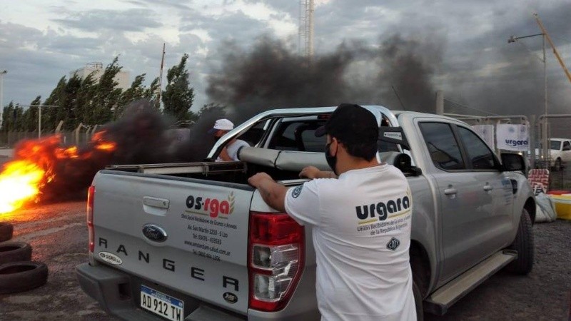El paro de los sindicatos aceiteros tiene el apoyo del gremio Urgara, que reúne a los recibidores de granos