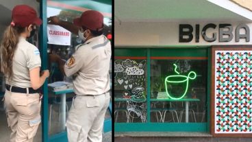 Bigba Café, de Alsina al 300, fue clausurado por la GUM este sábado.