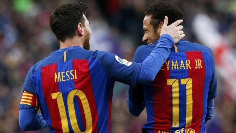 Años felices. Lionel Messi y Neymar ahora estarán enfrentados.