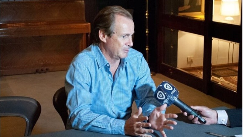 Bordet en la entrevista con El Tres.