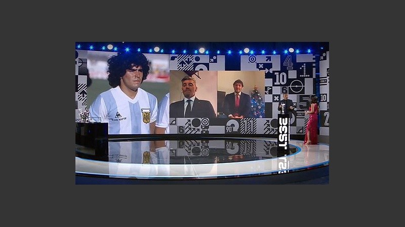 Diego Maradona fue homenajeado en la gala The Best de FIFA.