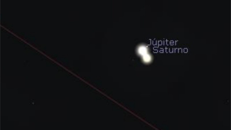 Júpiter y Saturno parecerán, a simple vista, un solo objeto celeste.