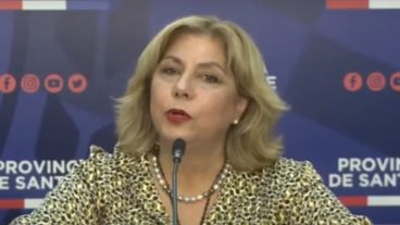 La ministra en el anuncio de las medidas.