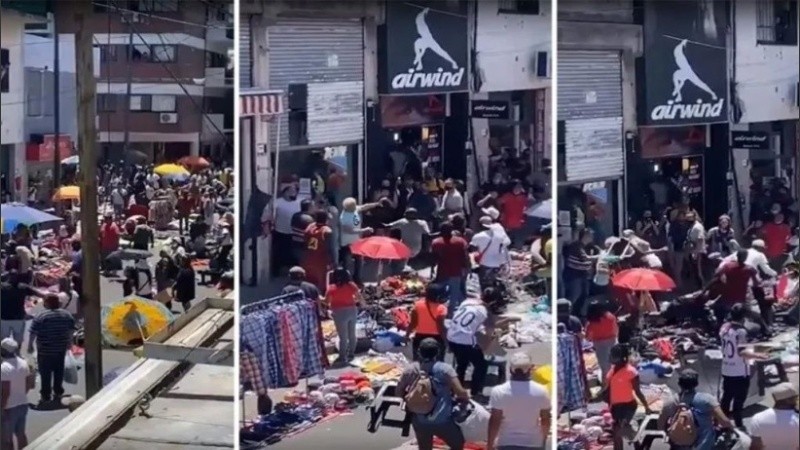Los disturbios se generaron entre una muchedumbre en donde no se respetó el distanciamiento. 