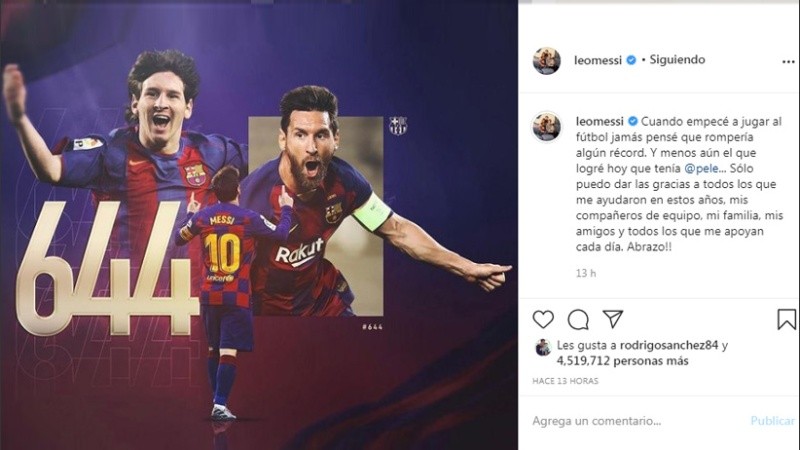 Lionel Messi sigue rompiendo récords en un año muy duro por los problemas del Barcelona.