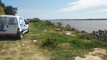 El lugar en el que ocurrió el homicidio en Granadero Baigorria