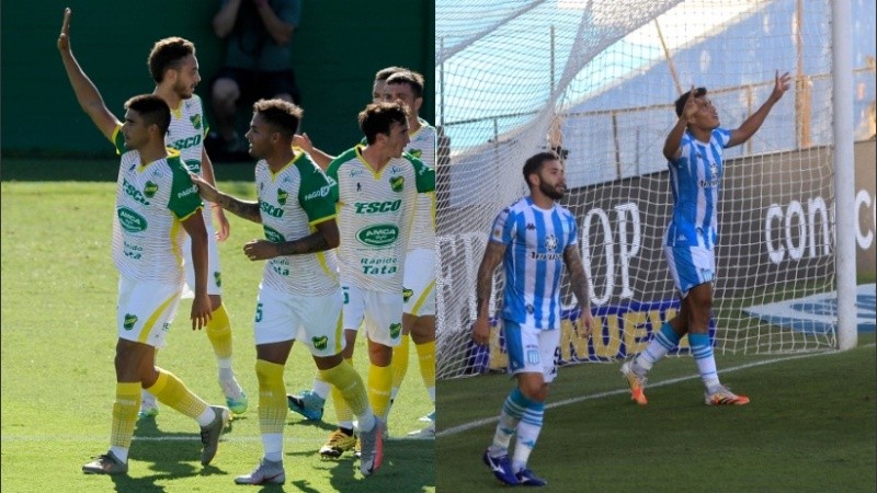 Defensa y Racing, dos de los ganadores del domingo.