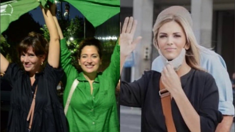 Griselda Siciliani, Muriel santa Ana y Viviana Canosa