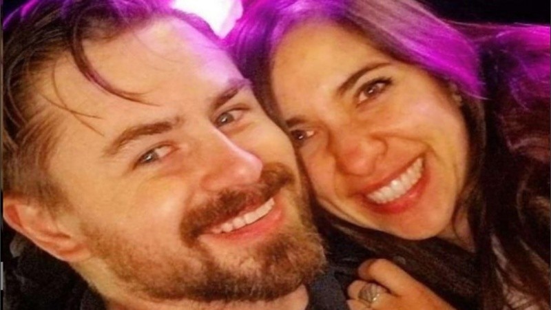 Paula y su novio norteamericano. 