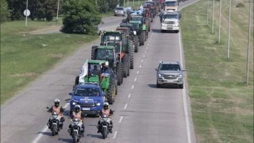 Los productores agropecuarios de tres entidades realizarán medidas de fuerza la semana próxima.