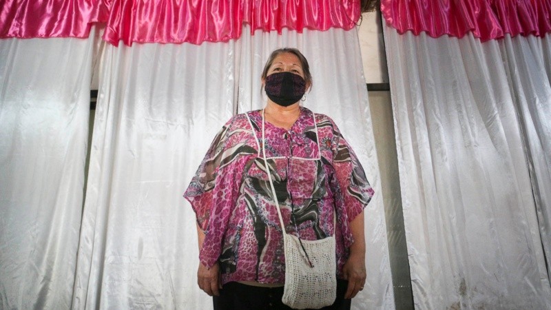 Viviana es la pastora del templo, prestó el lugar para que los chicos se reúnan. 