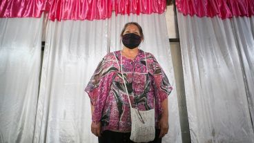 Viviana es la pastora del templo, prestó el lugar para que los chicos se reúnan.