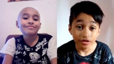 “Hola. Yo estoy en el hospital. Me hicieron los estudios y… lo gané. Le gané al cáncer" comienza diciendo.