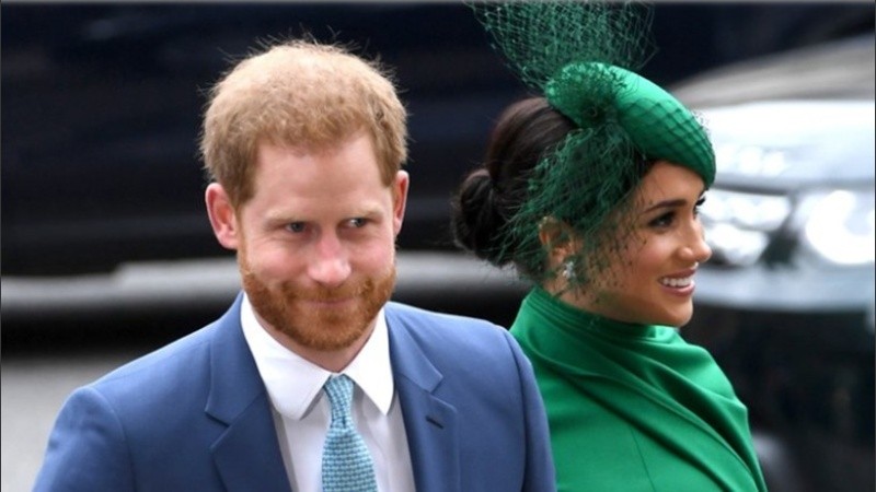 El príncipe Harry y su esposa Meghan Markle.