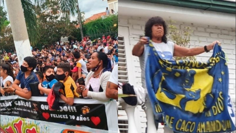 Los fans llegaron a las primeras horas de la mañana del lunes.