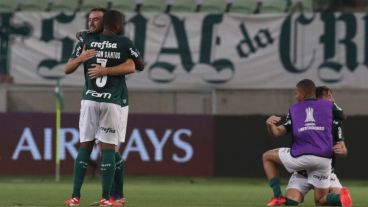 Más que festejo, lo de Palmeiras fue un alivio en el final por lo mal que la pasó.