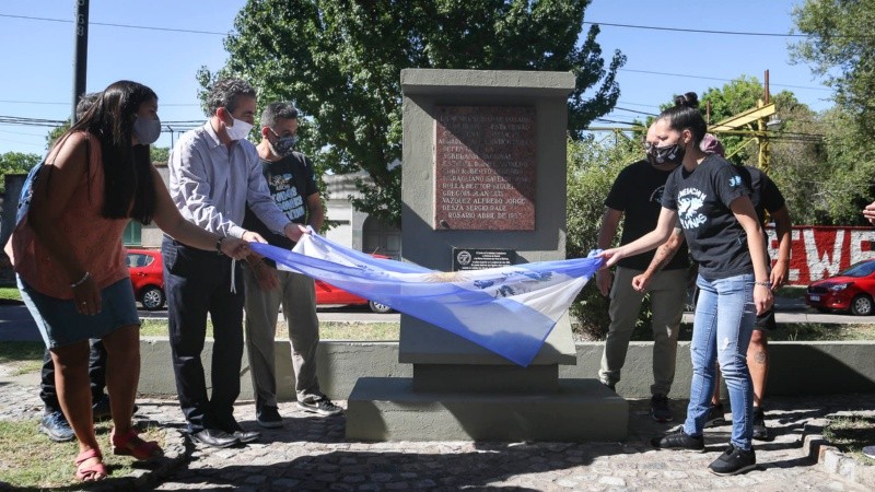 La reinauguración de la plazoleta 2 de Abril este miércoles en zona oeste.