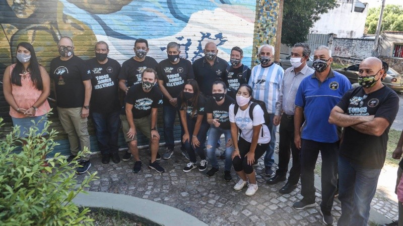 La reinauguración de la plazoleta 2 de Abril este miércoles en zona oeste.