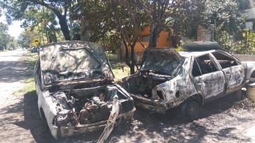 Así quedaron los autos.