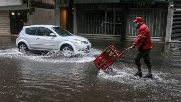 Un día muy difícil para trabajar en la calle.