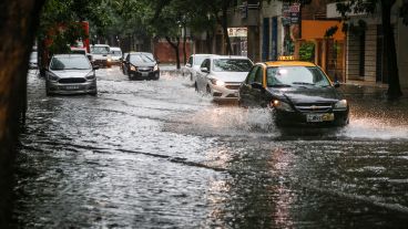 Un verdadero diluvio este viernes en Rosario.