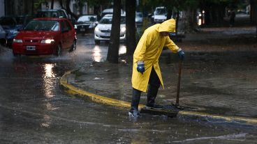 Un verdadero diluvio este viernes en Rosario.