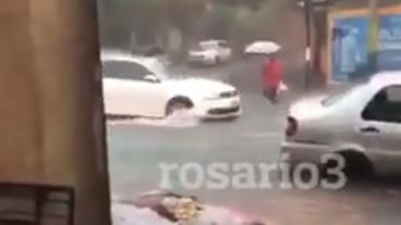 La tormenta en Rosario provocó destrozos e imágenes increíbles.