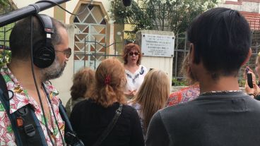 Filmaron en la histórica casa de la película Esperando la carroza