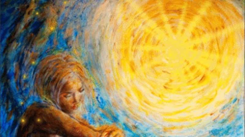 Un sol que abarca todo el cielo. 