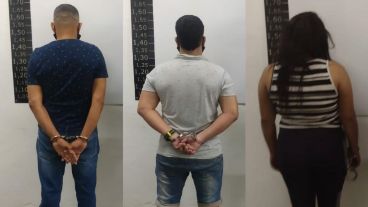 Tres de los cinco aprehendidos por la AIC.