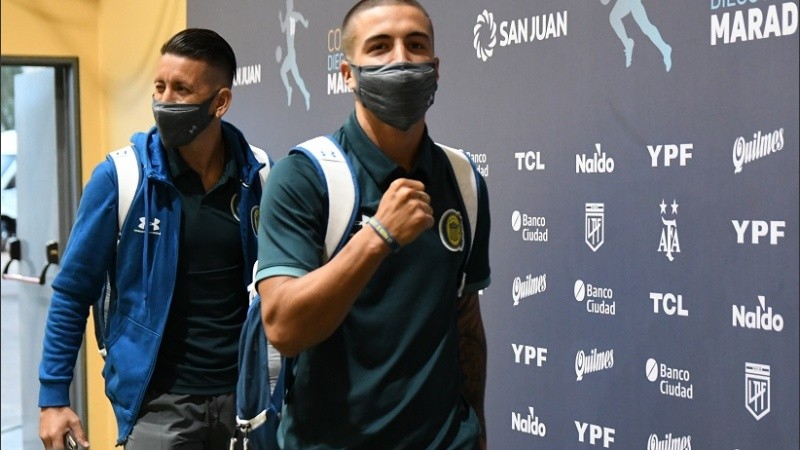 Marinelli y Martínez, dos futbolistas que el Kily González tiene en cuenta.