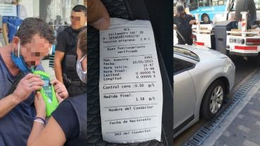 El test dio 1,58 gr/l de alcohol en sangre.