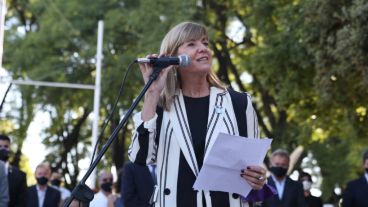 Alejandra Rodenas, vicegobernadora, presente en el acto.