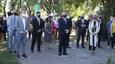 Las autoridades municipales, provinciales y nacionales que estuvieron en el acto.