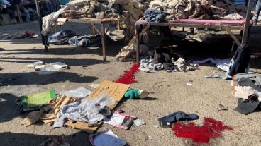 Plaza Tayarán, tras el atentado.