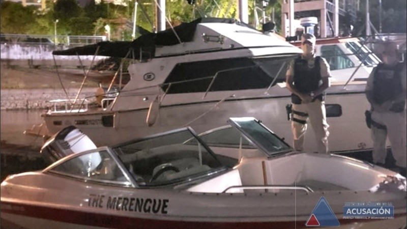 Las embarcaciones secuestradas en el operativo.