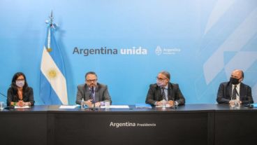 De la reunión participaron los ministros de Desarrollo Productivo, Matías Kulfas, y de Agricultura, Ganadería y Pesca, Luis Basterra, y la secretaria de Comercio Interior, Paula Español.