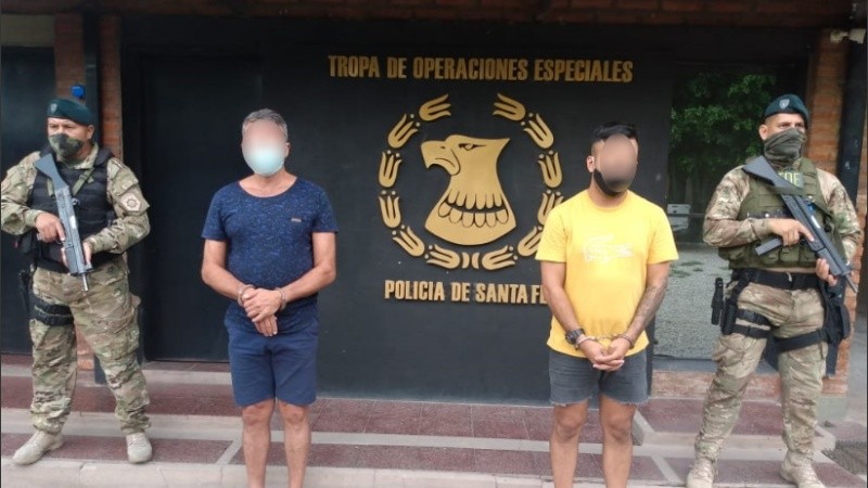 Rodrigo  D., de 29 años, y Ángel A., de 51, dos de los detenidos.