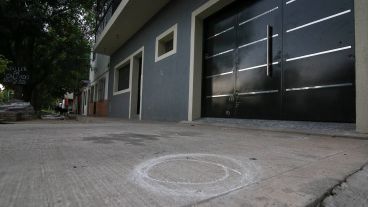 La vivienda baleada en calle Garibaldi al 3300.