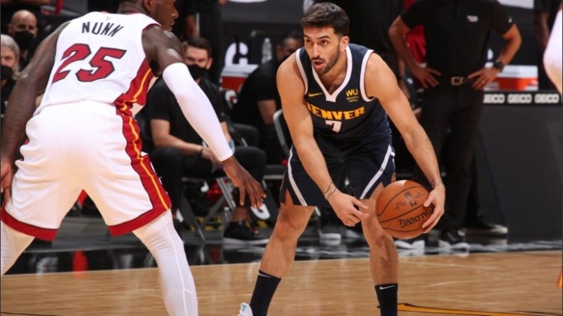 Campazzo jugó 10 minutos en la quinta victoria seguida de los Nuggets.