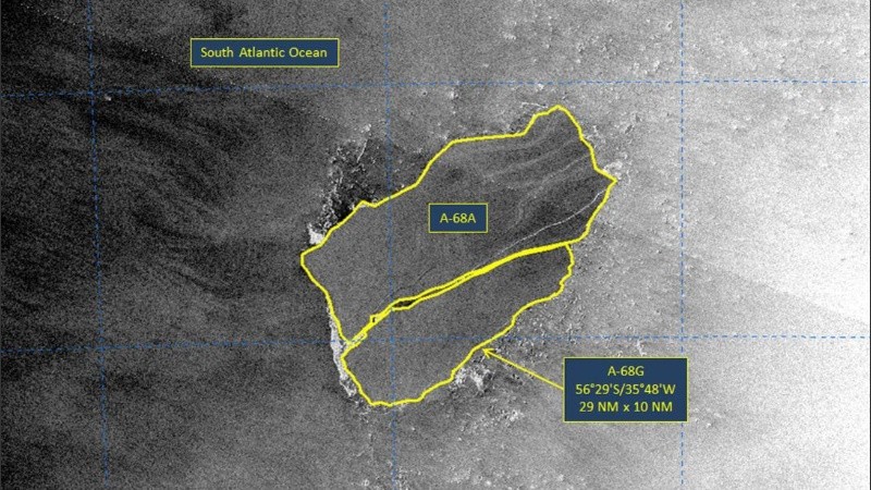El nuevo bloque mide aproximadamente 53 km por unos 18 km.